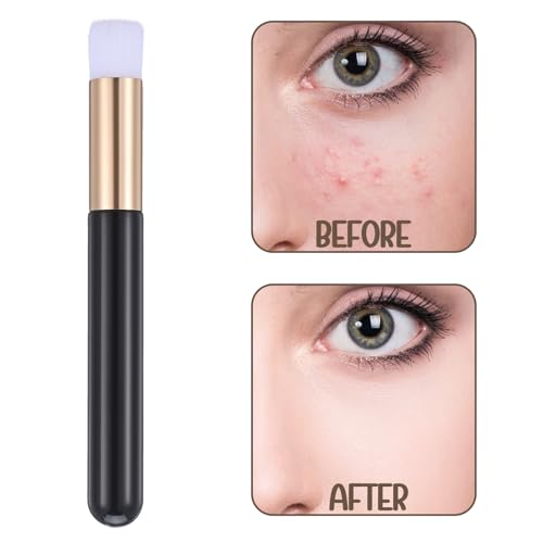 100 Pieces Lash Brushes for Cleaning, Lash Shampoo Brushes Eyelash Extension Cleansing Blackhead Removing Brush Nose Pore Deep Cleaning Facial Cleansing Brush (Black, 3.8Inch)