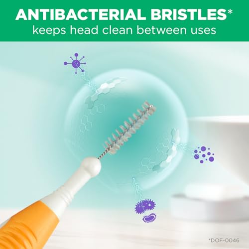 GUM Proxabrush Go-Betweens - Ultra Tight -Interdental Brushes - Soft Bristled Dental Picks for Plaque Removal Health - Safe for Braces & Dental Devices, 15 Count