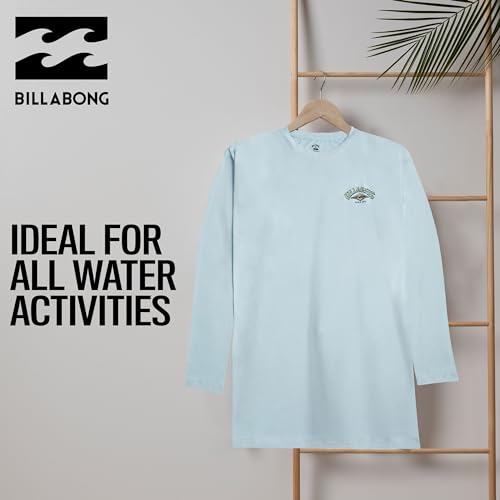Billabong Rash Guard for Men UPF 50+ Big and Tall Swim Long & Short Sleeve Shirt White