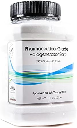 Himalayan Secrets Pharmaceutical Grade Salt Approved for Halogenerators - Use in Salt Therapy Rooms and Salt Caves 5 LB JAR