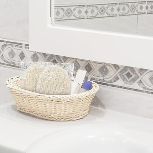 (10 Pk) Individually Wrapped Loofahs, Natural Loofah Luffa Pad Sponge Pouf Brush for Travel Bath Shower - Beige