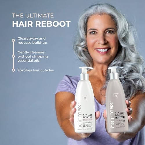 Hairmax Shampoo & Conditioner | Anti Thinning formula | Advanced Hair & Scalp Therapy for Thinning Hair | Cleanses, Hydrates & Strengthens | Sulfate & Paraben-Free | 10 fl oz each