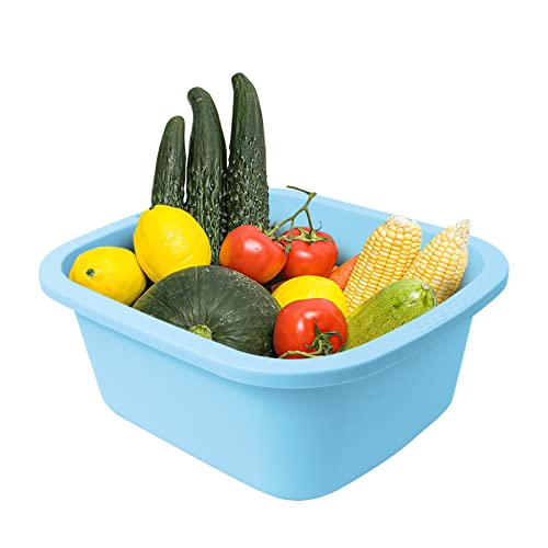 HOMELEX Foot Soaking Bath Basin, Large Size Feet Massager Tub, at Home Spa Pedicure Treatment, 2 Pack Green&Blue