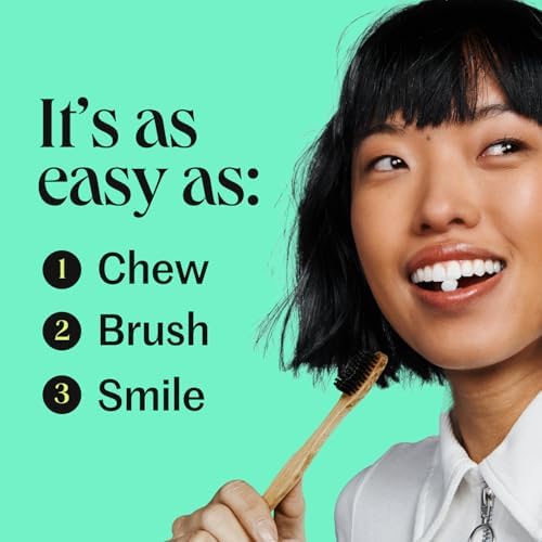 Bite Whitening Toothpaste Tablets – Nano Hydroxyapatite & Xylitol (Mint) | Sensitive Teeth Friendly | No Fluoride, Vegan, Cruelty-Free | Travel-Size | 2 Bottles (124 Bits) | Made in USA