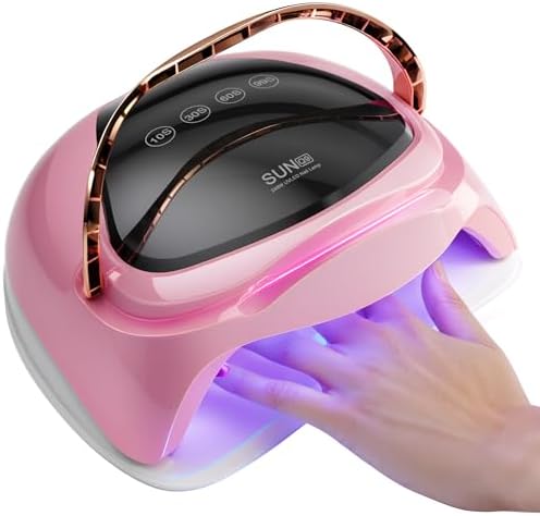 248W UV LED Nail Lamp, Nails Dryer for Gel Nail Polish, Fast Curing with Automatic Sensor 4 Timers and LCD Display Gift for Women and Girls