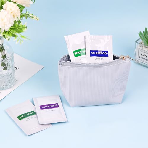 4IN1 Toiletries Bulk Set,Travel Size Toiletries Bulk(60 Pcs) 4-Piece Set: 15pcs Travel Size Body Wash, 15pcs Hotel Shampoo,15pcs Mini Conditioner,15pcs Body Lotion, Bulk Mini Guest Amenities Supply