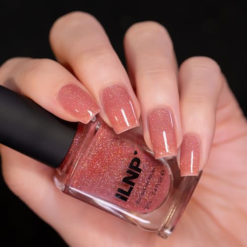 ILNP Rosalie - Rosy Pink Holographic Jelly Nail Polish