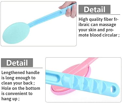 2 PCS Body Lotion Applicator Back Washer for Shower, Eyxformula Long Handle Self Tanning Back Applicator Back Lotion Applicators, Back Moisturizer Sunscreen Applicator