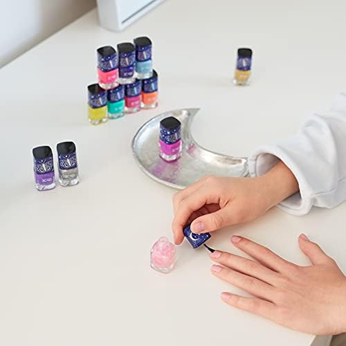 3C4G Celestial 12-Pack Nail Polish Tower for Girls & Teens - 12 Vibrant, Non-Toxic Colors - Safe & Fun Nail Polish Set for Kids Ages 8+ Perfect for Birthdays, Parties, & DIY Manicures Make It Real