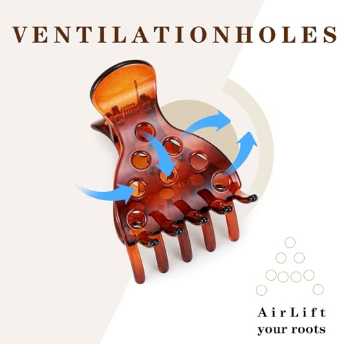 10Pcs Root Lifting Hair Clips for Thick & Thin Hair, Roller Jaw Volume Curly Hair Claw, No Crease Hair Root Lifting Clips for Natural Volume Curls