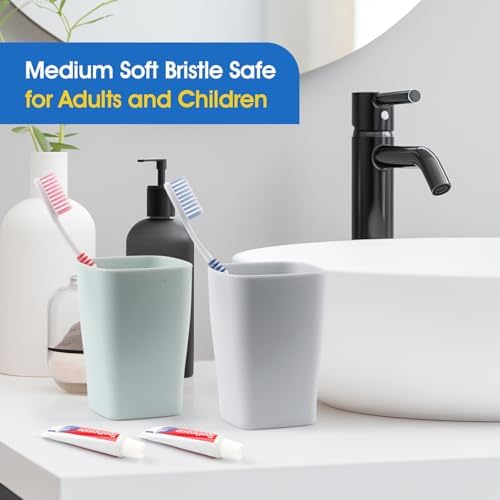 HOMVLE 50 Packs Individually Wrapped Buld Toothbrush and Toothpaste, Disposable Toothbrush with Toothpaste for Travel Ttoothbrush Toiletries, OCC, Airbnb, Dentist, Office/5 Colorful