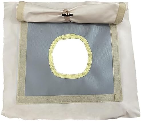 DANCHEL OUTDOOR Stove Jack Kit for Tent with Rain Flap Cover for Dia. 4''/5.85'', Fire Resistant Wood Stove Hole for Canvas Tent Hot Tent Chimney, Side Wall A/C 4 Season