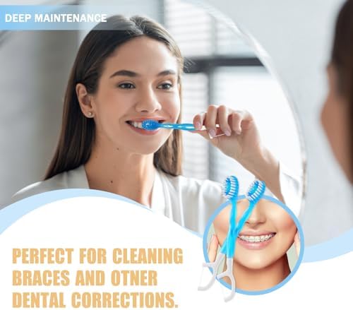 20 Individually Packaged Disposable Travel toothbrushes with Toothpaste, 5-in-1 Convenient Mini Disposable Toothbrush (Toothbrush + Toothpaste + Tongue Scraper + Dental Floss + Pick)