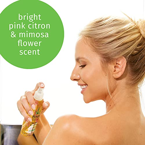 Hempz Fresh Fusions Pink Citron & Mimosa Flower Energizing Herbal Body Mist & Refresher, 4.4 Fl Oz