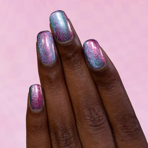 ILNP Flip Side - Pink to Blue Magnetic Shimmer Nail Polish - Vegan, Cruelty Free, Non Toxic