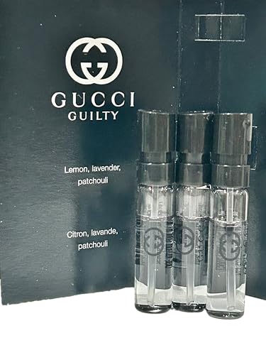 Gucci Guilty Sample Perfume Eau De Toilette Men Spray Pour Homme MINI SMALL Travel Size 1.5 ML / 0.05 - set of 3