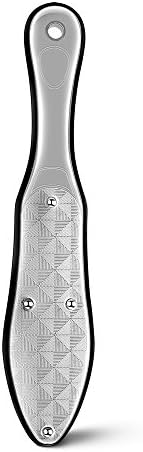 BEZOX Professional Foot File Callus Remover, Double Sided Pedicure Rasp for Cracked Heel and Dead Foot Skin - Heavy Duty Surgical Grade Stainless Steel - W/Cloth Storage Bag & Gift Box