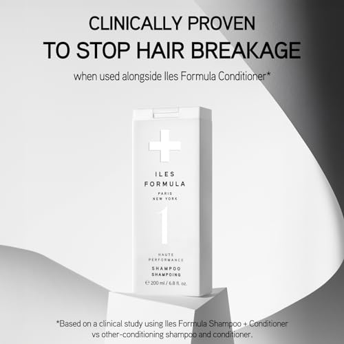 ILES FORMULA Shampoo - Sulfate, Paraben & Silicone Free - Deep Cleanse, Volumize, Detangle + Stops Breakage, Color & Extension Safe, with Macroloba Oil, Silk & Root Juices, 6.8 Fl Oz (200 ML)