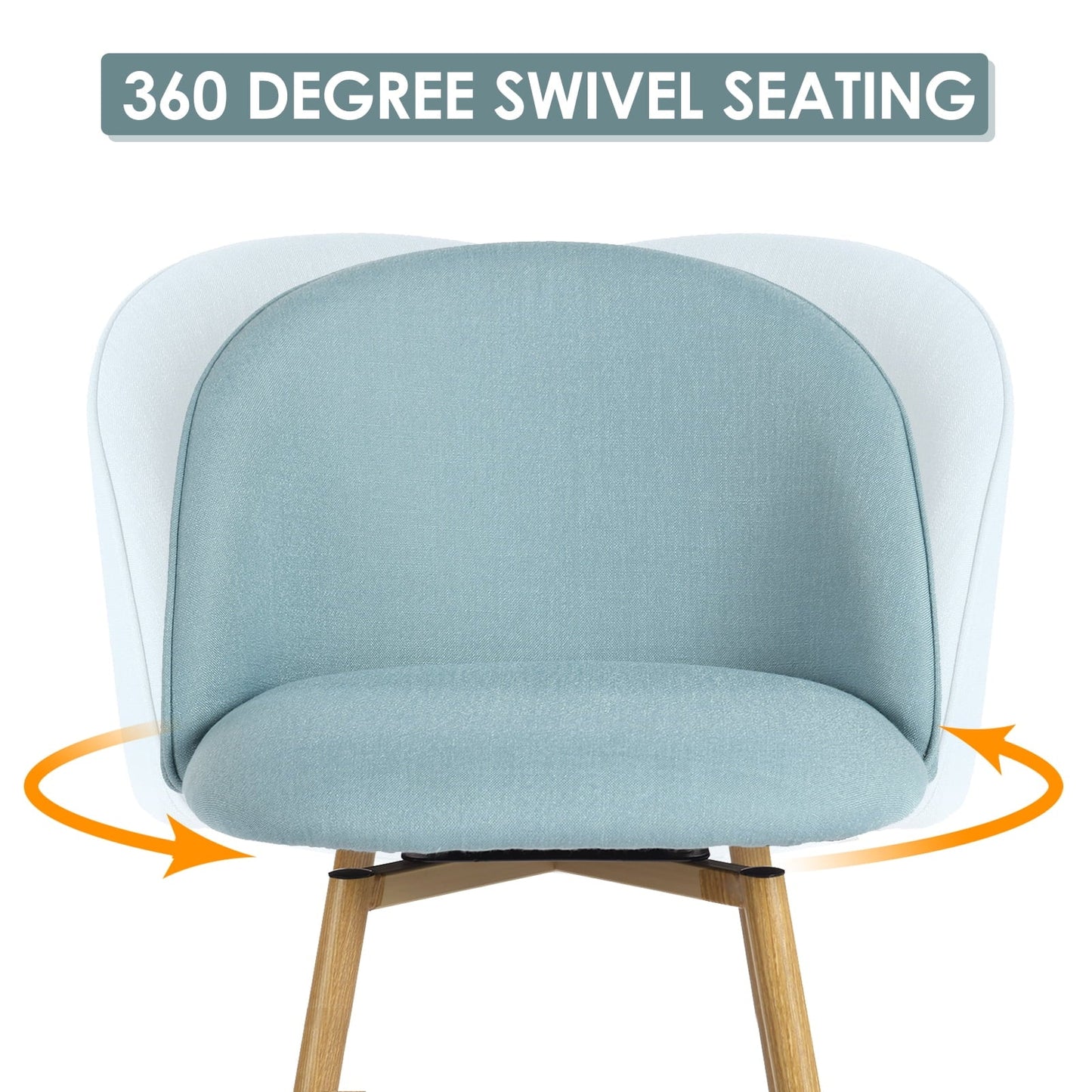 Homy Casa 2-Pack Swivel Patio Bar Stools, 26" Outdoor Bar Chairs for Backyard, Balcony, Bistro