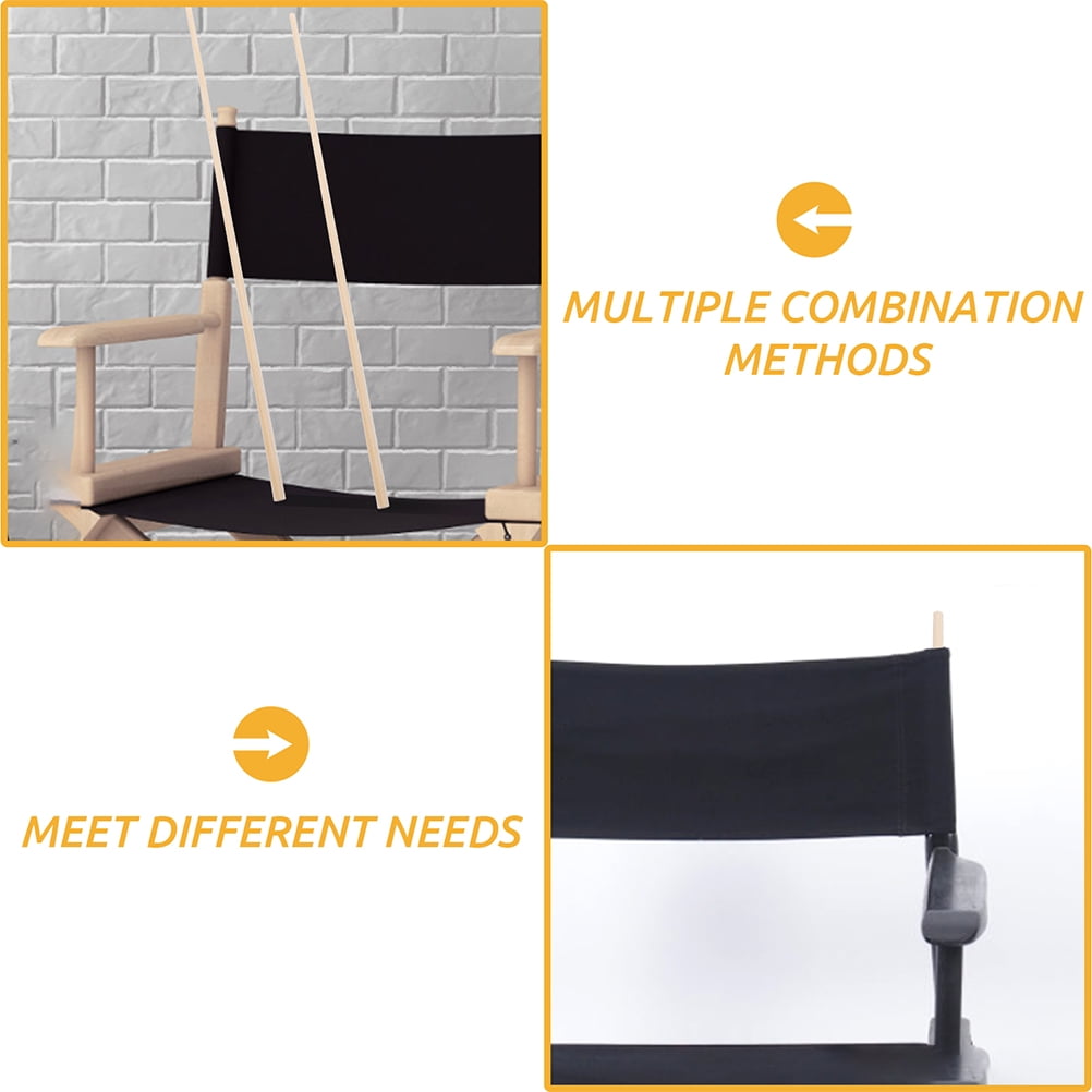 HONMEET Wooden Sticks for Crafts Bamboo Replacement Home Users 6Pcs