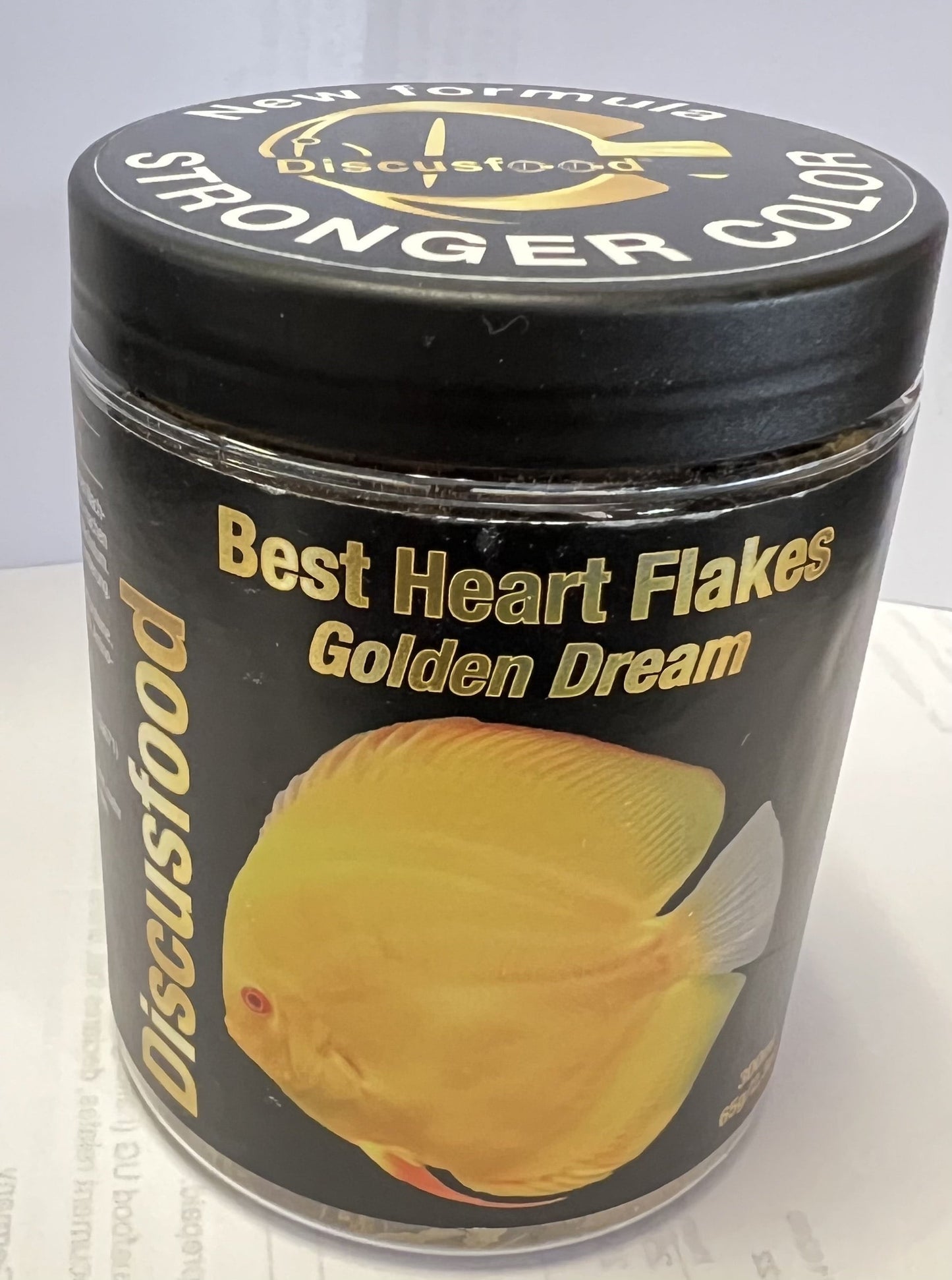 Discusfood Best Heart Flakes Golden Dream - Premium Fish Food - 65g