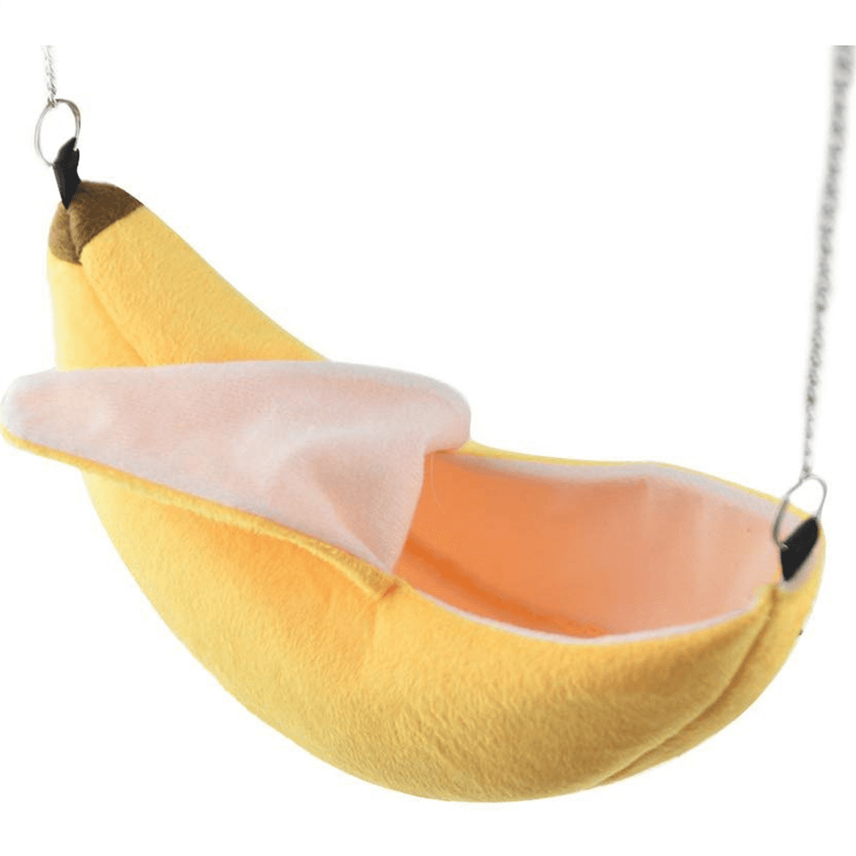2X Pet Banana Bed Hamster Bed House Hammock Small Animal Bed House Cage Nest Hamster Accessories