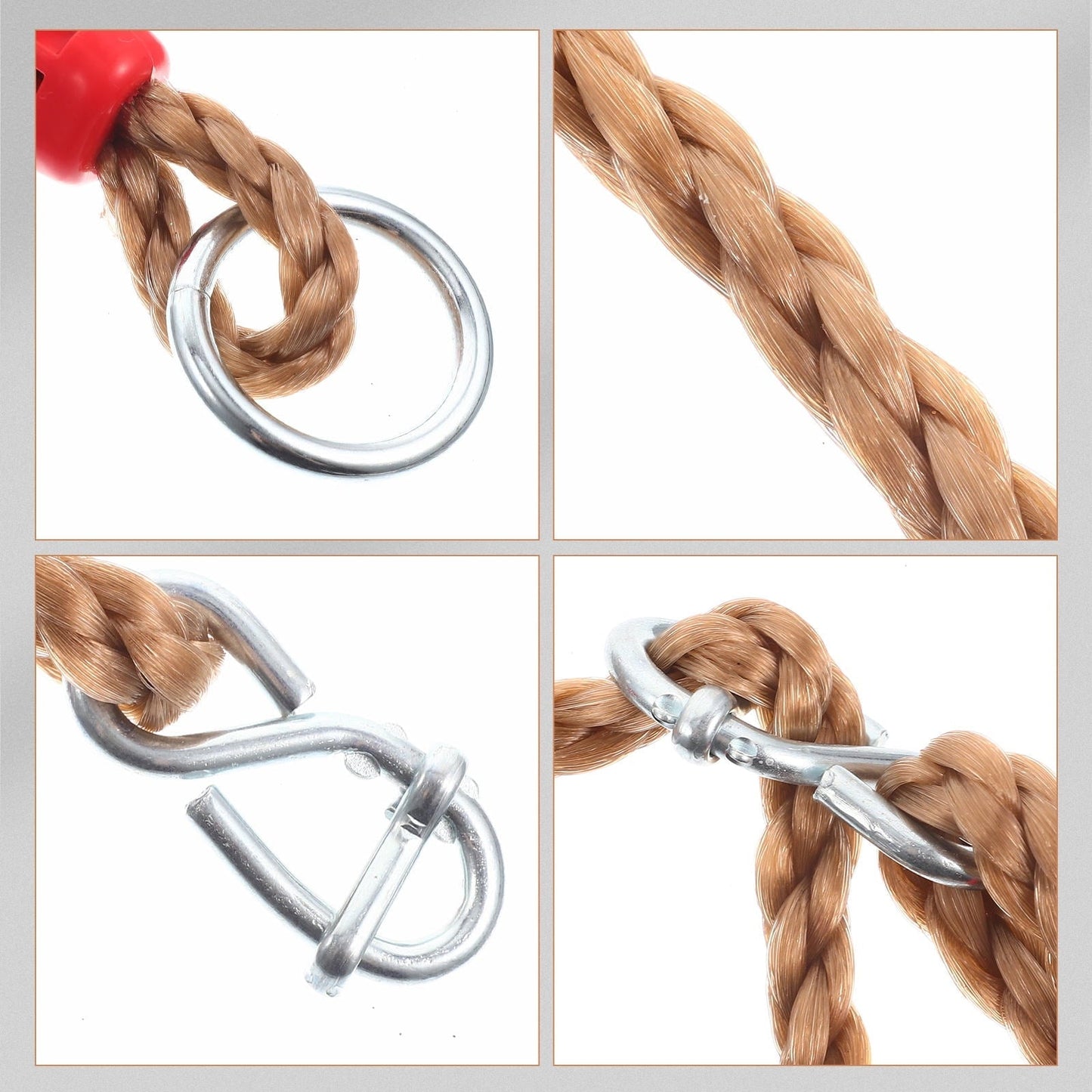 HONMEET 2Pcs Hammock Rope Strap 71.53X1.89X0.79in for Tree Swing and Chair