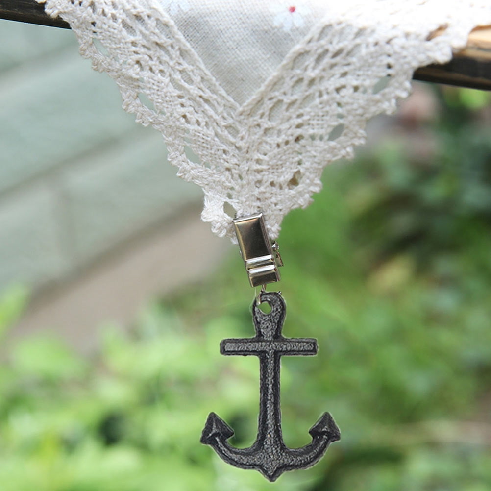 Hytrove 1 Set Picnic Table Weights Dark Brown Iron for Buffets