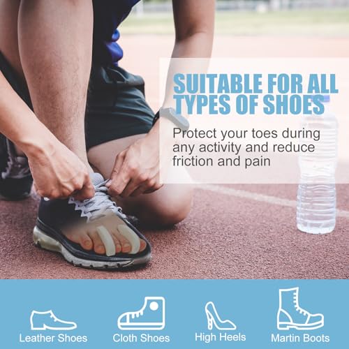 40 Pack Large Foam Toe Spacers Toe Separators for Women Men Relieves Corns Pain From Bunions Toe Overlap Hammer Toe Relief Friction