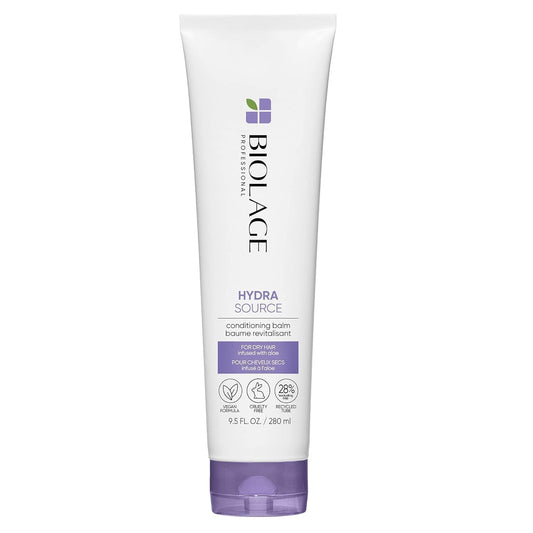 Biolage Hydra Source Conditioning Balm - Conditions, Detangles & Adds Softness, For Dry Hair, Infused with Micro-Filtered Aloe Vera, Vegan & Paraben-Free, Packaging may vary