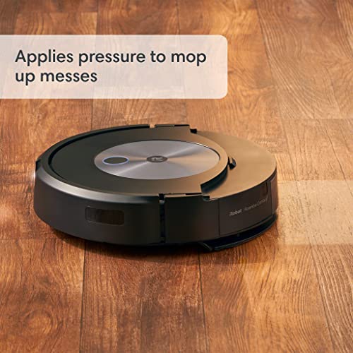 iRobot Roomba Combo j7+ Self-Emptying Robot Vacuum & Mop - Automatically Vacuums and Mops, Fully Retractable Mop pad, Identifies & Avoids Obstacles, Smart Mapping, Works with Alexa, Ideal for Pets