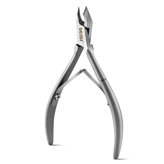 Bezox Cuticle Clippers - Stainless Steel Professional Cuticle Cutter Cuticle Trimmers - Full Jaw Manicure Hangnail Clipper (6Mm