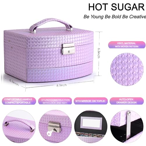 Hot Sugar Girls Makeup Kit for Birthday Gift, All in One Makeup Set for Women Full Kit, Christmas Beauty Set for Teens 10 12 13 16 Includes Real Cosmetics (Purple)