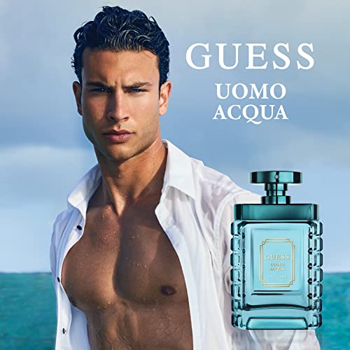 GUESS Uomo Acqua Eau de Toilette Cologne Spray For Men, 3.4 Fl. Oz.