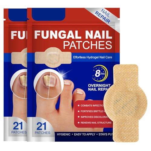 42pcs Toenail Fungus Treatment Extra Strength,Nail Patches for Nail Treatment Overnight,Nail Repair for Damaged Nails Care