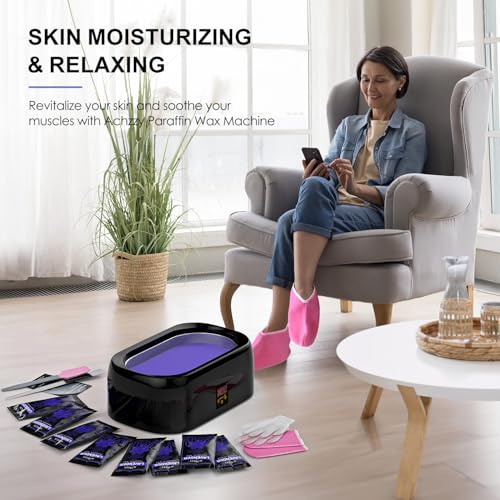 4000ml Paraffin Wax Machine for Hand and Feet - Professional Wax Warmer with 200W Thermal Core, LED Real-time Temp Control & 167°F Rapid Melting, Intense Hydration with Hand Wax Paraffin Bath