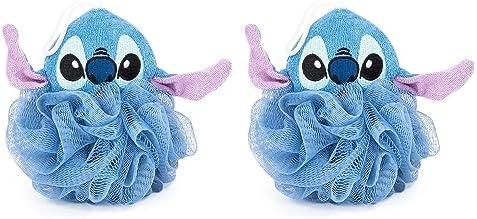 Jay Franco Disney Lilo & Stitch 2 Piece Loofah Set – Kids Bath & Shower Body Scrubber Sponge