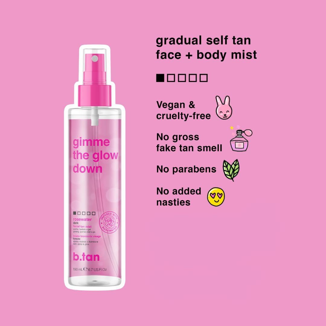 Clear Face Tan Mist Bundle – Gradual Bronzing Facial Tanner Spray | 6.7 Fl Oz, Pack of 2