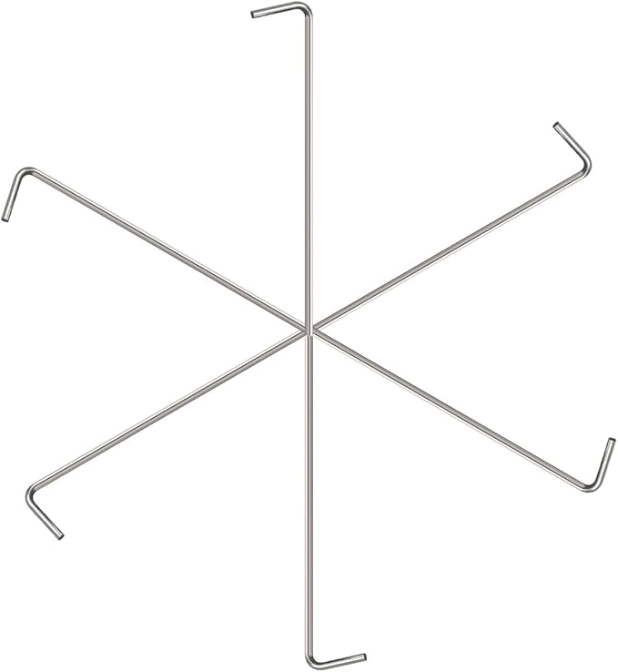 6 Pack Tent Stakes Pegs, 7’’ Metal Garden Stakes Spike, Tent Camping Pegs for Gardening & Canopies, Outdoor Christmas Decorations