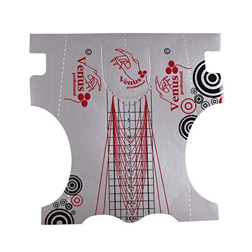 500Pcs Nail Form, Nail Art Guide Stickers for Acrylic UV Gel Nail Tips Manicure Extension Tool (1 Roll / 500 PCS - Sliver)