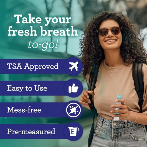 GuruNanda Travel Sachets Coconut Oil Pulling, Fresh Breath Mouthwash, 7 Essential Oils & Vitamins for Happy Teeth & Gums, 28 Sachets