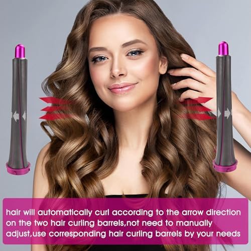 1 Pair 20mm/0.78 inch Long Curling Barrels Attachment for Dyson Airwrap Styler, Hair Curl Barrels Attachment Parts