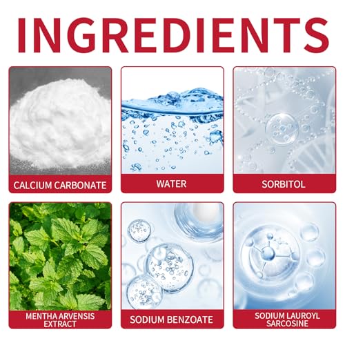 2025 New Sp-6 Probiotics Whitening Toothpaste-Fluoride-Free, Enhanced Formula with 6 Probiotics for Gum Care & Fresh Breath, Fresh Mint Flavor(2PC)（Red）