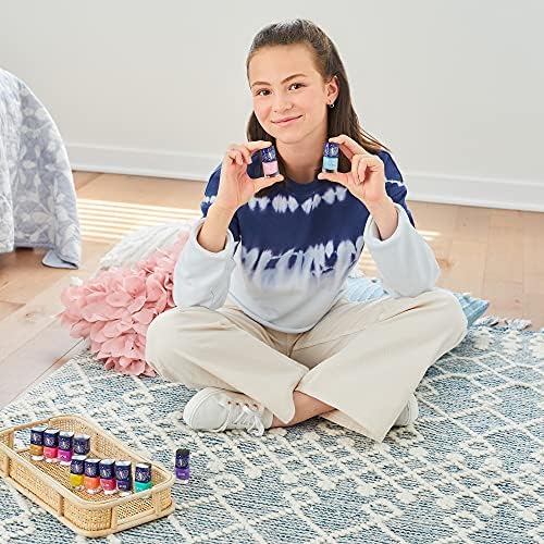 3C4G Celestial 12-Pack Nail Polish Tower for Girls & Teens - 12 Vibrant, Non-Toxic Colors - Safe & Fun Nail Polish Set for Kids Ages 8+ Perfect for Birthdays, Parties, & DIY Manicures Make It Real
