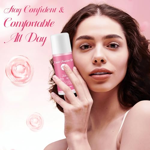 1 Pcs Roll on Body Adhesive for Dancers, 2.53oz Clear & Non Toxic Liquid Fashion Glue for Oily and Dry Skin, Sweat Resistant Body Adhesive for Compression Stocking, Wig Glue, Residue Free