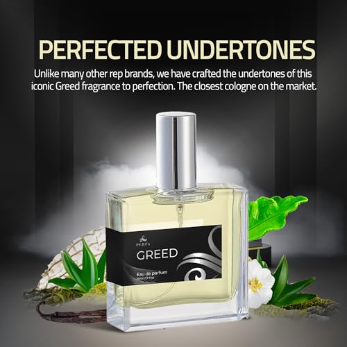 Greed Cologne for Men | Affordable Men's Perfume | 12 Hour Lasting Luxury Perfumes for Men | Gift-Ready Men's Cologne | Original Fragrances