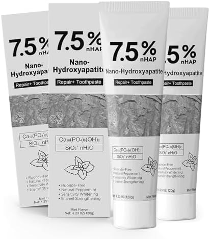 2pcs Hydroxyapatite Toothpaste, Hydroxyapatite Toothpaste 7.5 for Advanced Enamel Protection, Gentle and Effective Formula, Fresh Breath Fresh Mint Flavor (4.23oz)