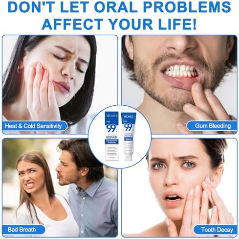 2PCS 9.9% Hydroxyapatite Toothpaste for Enamel Repair and Tooth Strengthening, Nano Hydroxyapatite Remineralizing Toothpaste, Fluoride Free Gentle Whitening Tooth paste for Sensitive Teeth, Fresh Mint