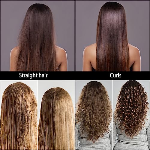 3 Pcs Boar Bristle Round Brush for Blow Drying, Nano Thermal Ceramic and Ionic Tech Hair Brush for Curling and Straightening - Large，Medium and Small Round Brushes