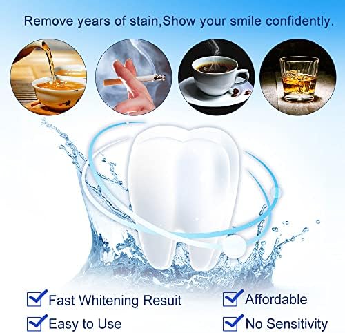 10PCS 3ML Teeth Whitening Gel Syringes Refills 35% CP Bleaching Gel, Tooth Whitener Gel Kit